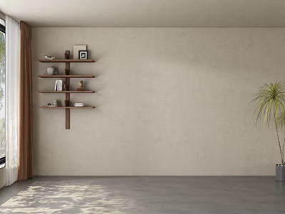 Modern Middle Ancient Style Restaurant Tea Room Background Wall 3d model