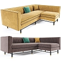 Modern Multi-Person Sofa Sofa Two-Person Sofa Casual Sofa Living Room Sofa Leather Sofa Corner Sofa 3d model