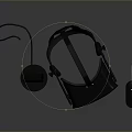 Modern VR Headset For Computer Gaming With Microphone Stand And Wireless Remote Controller