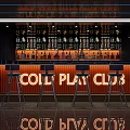 Modern Bar Interior With Neon Lights Counter Stools And Stylish Decor 3d model
