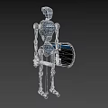 Police robot explosion-proof robot artificial intelligence robot sci-fi character combat robot mechanical warfare police 3d model