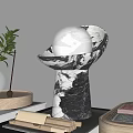 Modern table lamp 3d model