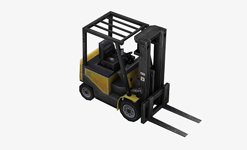 modern forklift 3d model