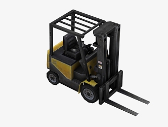 modern forklift 3d model