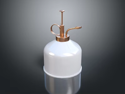 Elegant White Daily Use Appliance With Copper Pump And Modern Design For Home Bathroom Kitchen 3d model
