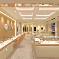 Shanghai Yayi Jewelry Storefront With Glass Doors Display Windows And Elegant Lighting