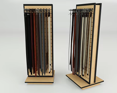 Modern shelf display rack 3d model