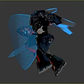 Mech Warrior Mech Soldier Machine Battlearm Mechanical Battlearm Machine Fighter Robot 3d model