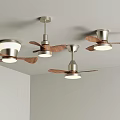 Modern Ceiling Fans With Lights And Wooden Blades In Modern Room Design