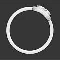 Sleek Modern Silver Ring With Two Connected Stones And Smooth Band Design