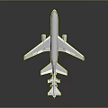 Large Tanker Aircraft Refueling Two Small Fighter Jets in Mid Air