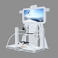 Indoor Sports Equipment With Large Screen Simulation Scene And Foot Pedals
