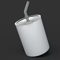 Modern White Cup With Lid And Straw Simple Design For Everyday Use