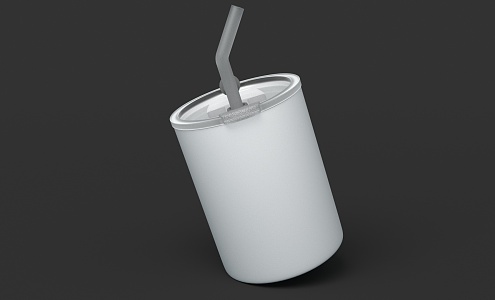 Modern sippy cup milk tea cup prototype cup combination 3d model