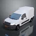 White Cargo Van 3D Rendering with Clean Exterior Design and Modern Features 3d model