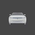 Silver Electric Crossover Car With Sleek Body LED Headlights And Alloy Wheels