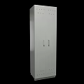 Modern Simple Metal Cabinet With Double Doors And Handles For Home Storage