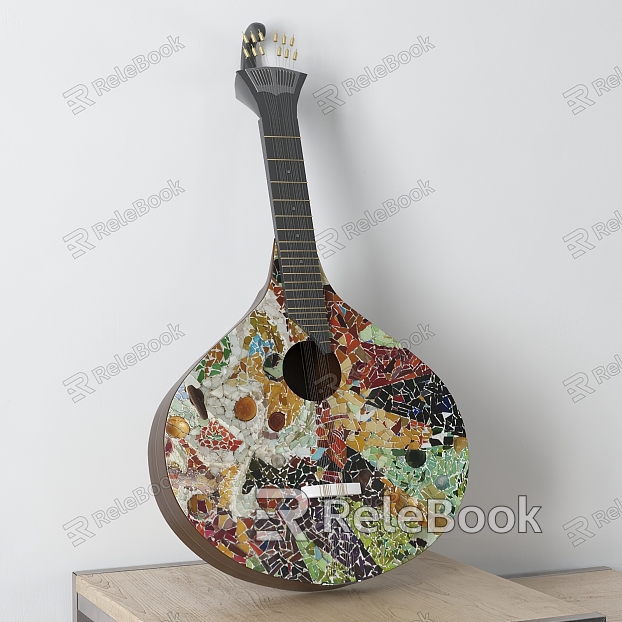 Modern musical instrument ornaments model