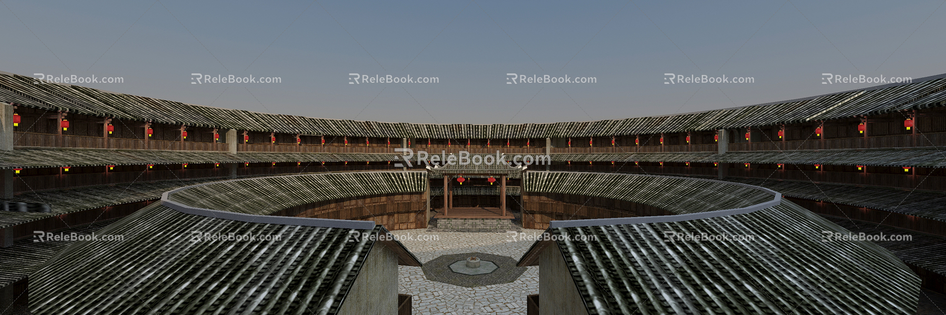 Chinese Ancient Hakka Tulou 3d model