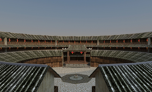 Chinese Ancient Hakka Tulou 3d model