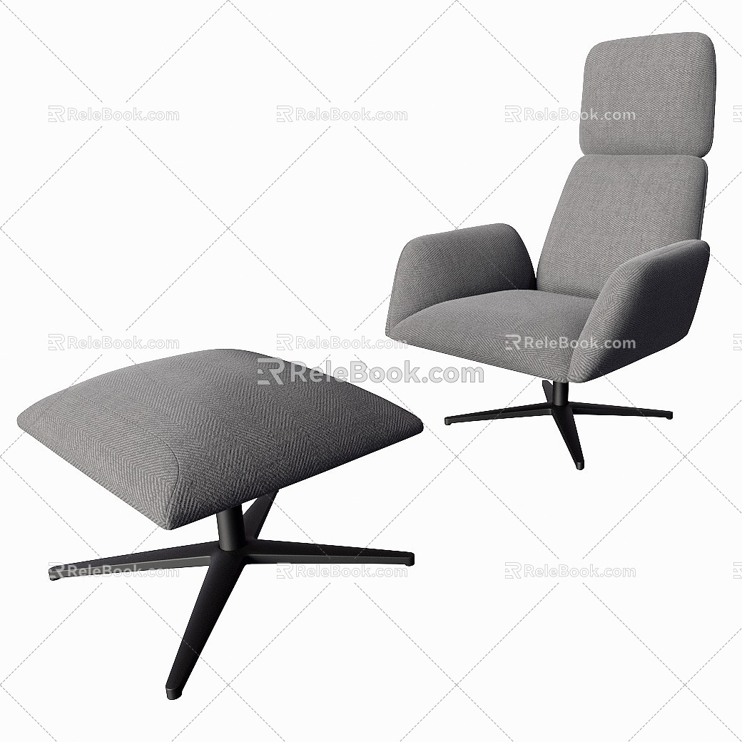 Noti armchair Ottomans Manta Footrest model