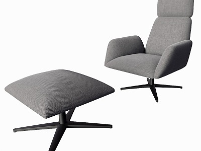 Noti armchair Ottomans Manta Footrest model