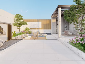 Courtyard 3d model