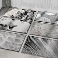 New Chinese Square Carpet Combo 3d model