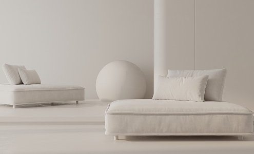 Modern single sofa 3d model