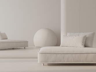 Modern single sofa 3d model