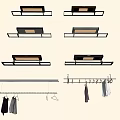 Modern drying rack electric drying rack 3d model