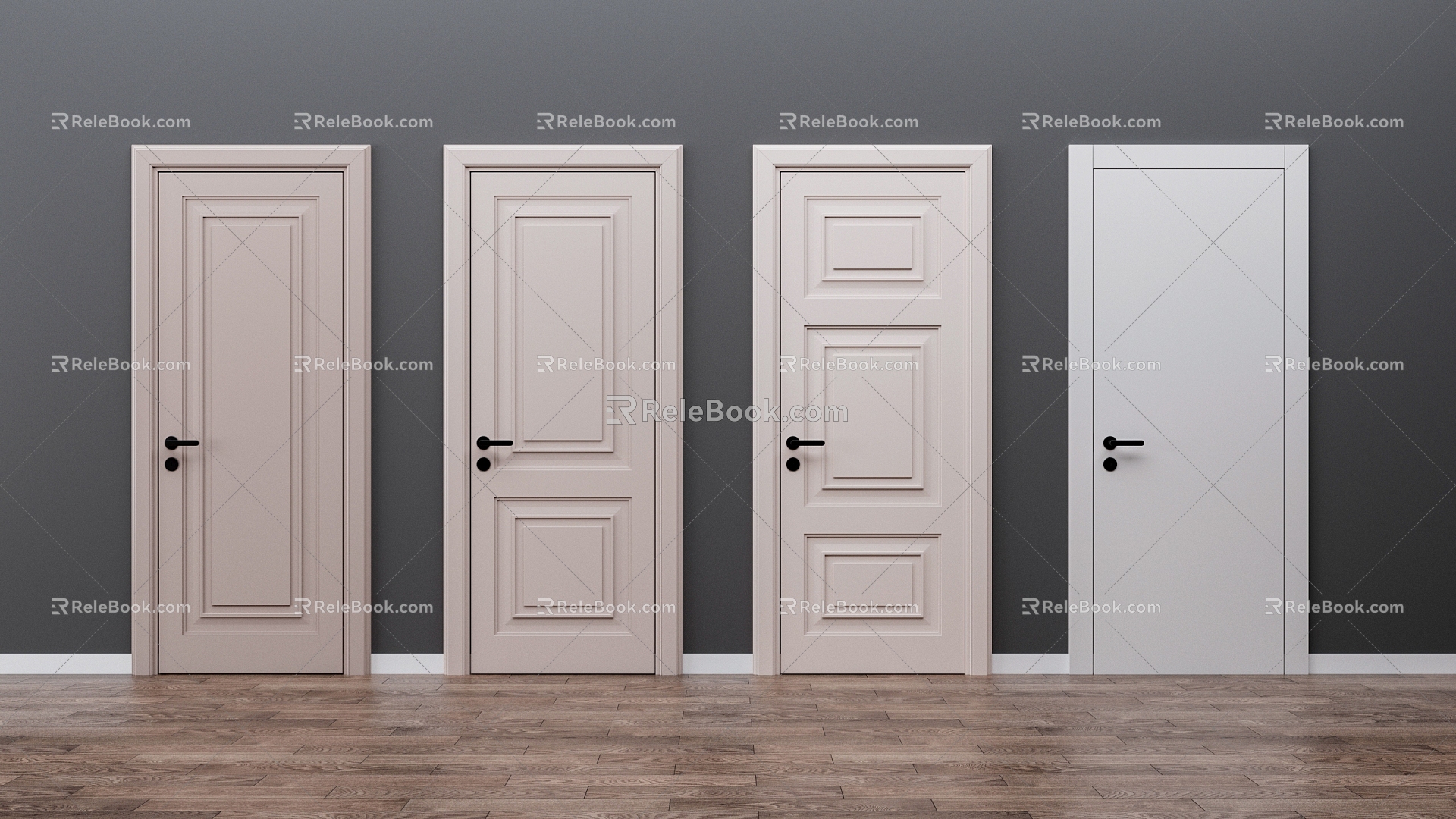 Paint door 3d model