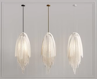 Modern chandelier 3d model