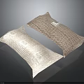 Car Seat Cushions With Mesh Texture In White And Light Brown Tones