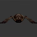 Realistic Giant Spider With Spiky Back Red Markings And Long Legs