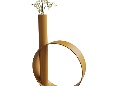 Fermob Modern Iron Metal Vase Ornament 3d model