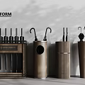 Poliform Modern Wooden Umbrella Stands With Stylish Design For Home Living