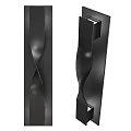 Modern Black Wall Lights With Wavy Curved Design For Contemporary Home Decor