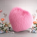 Romantic Plush Love Proposal Meichen Flower Art Love Plush Toy Love 3d model