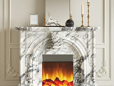 French Fireplace Electronic Fireplace Decorative Fireplace model