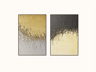 Modern Light Luxury Decorative Painting 3d model