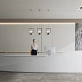 Modern Front Desk Company Front Desk 3d model