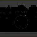 Vintage ZENIT TTL Camera Retro Analog Electronic Device With Lens And Classic Design