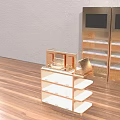 Metal Multi Tiered Display Shelves And Glass Showcase Cabinets For Retail Stores