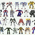 Transformers Toy Figures Collection With Various Designs And Colorful Styles 3d model