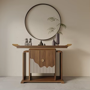 Modern Entrance Cabinet 3d model