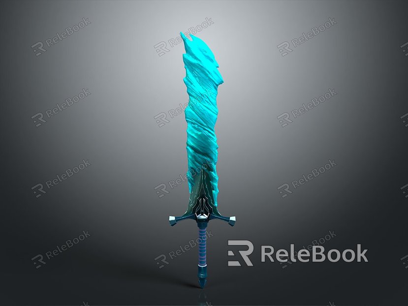 Final Fantasy Big Swords Final Fantasy Weapon Knife Magic Knife Weapon Cold Weapon Realistic model