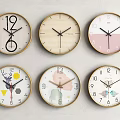 Nordic clock wall clock 3d model