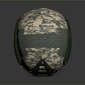 Military Weapon Tactical Helmet with Green Camouflage Pattern Goggle and Face Mask