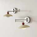 Cream wind rocker wall lamp 3d model